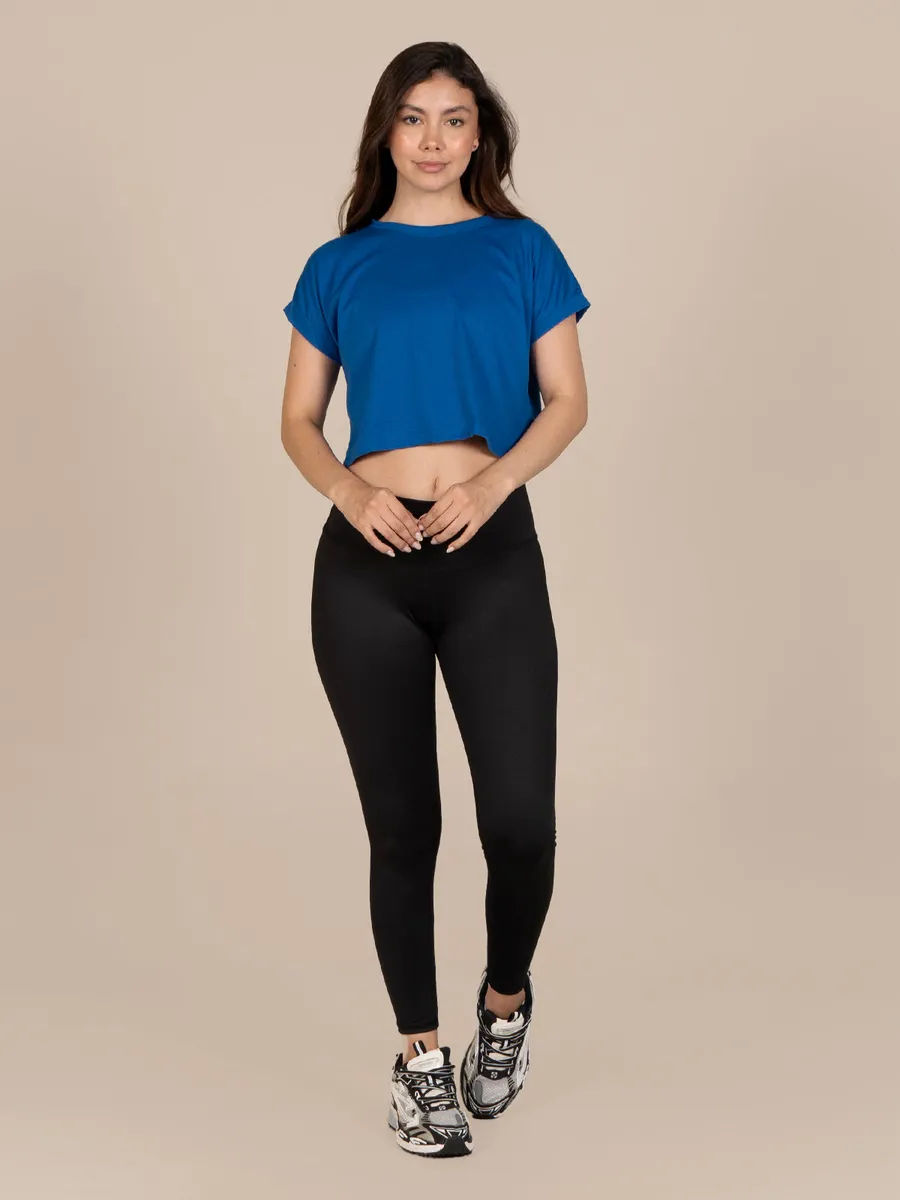 Leggins Set Anturio Camiseta en Azul rey